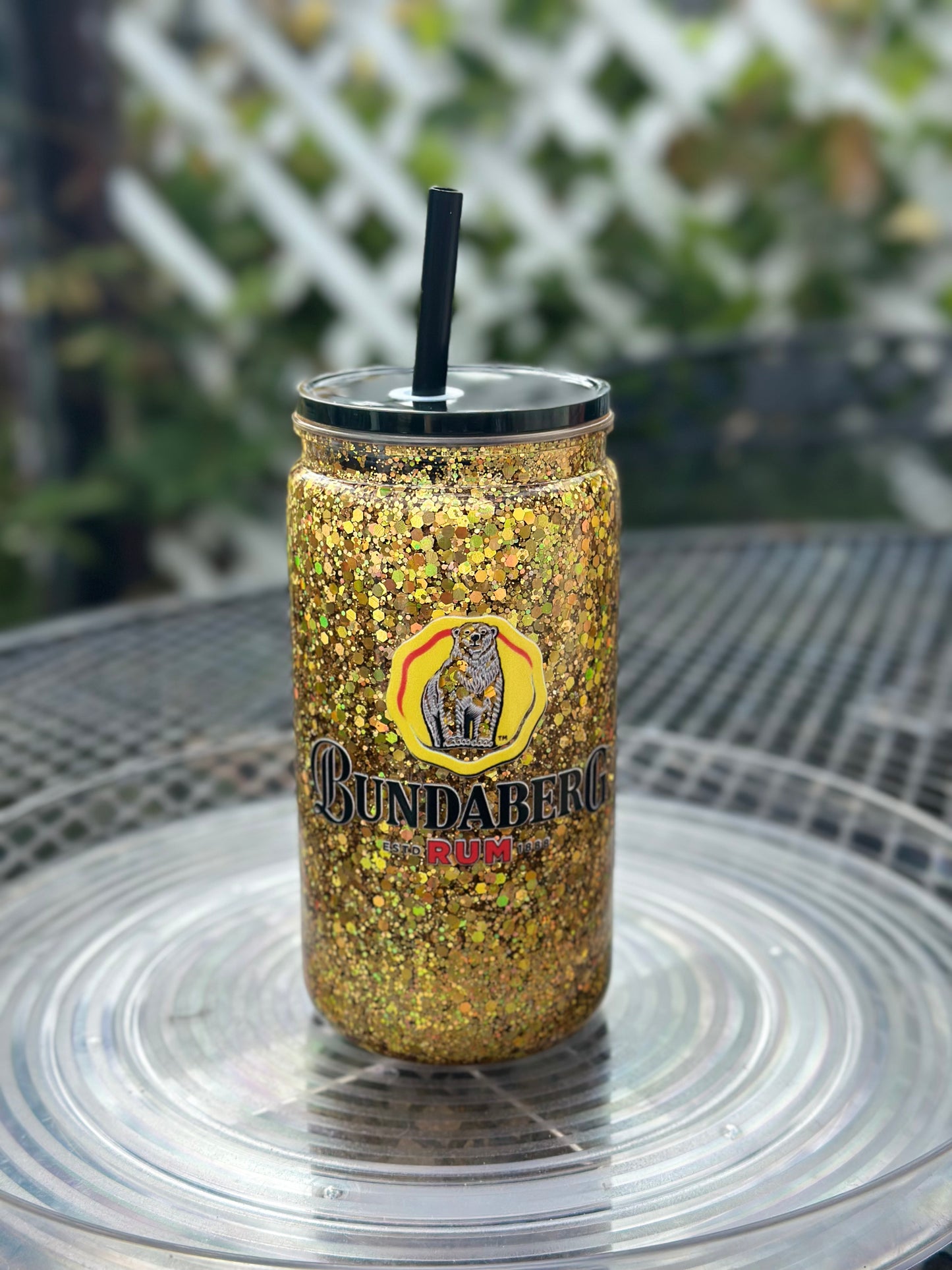 bundy rum snow globe tumbler