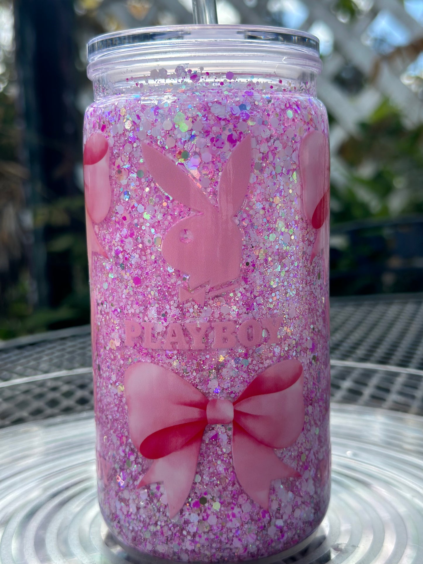 Playboy snow globe tumbler