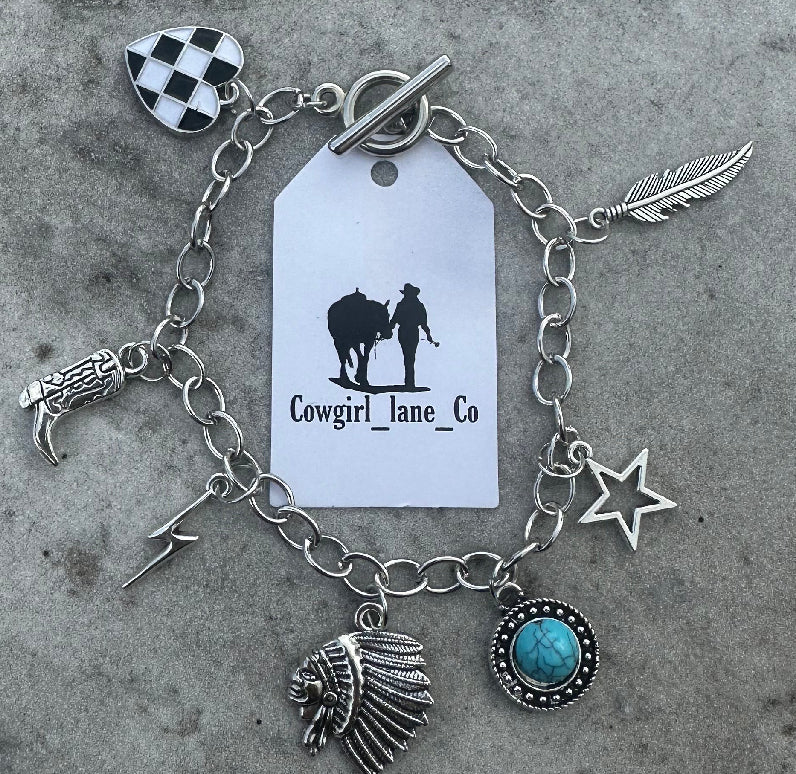 western charm bracelet