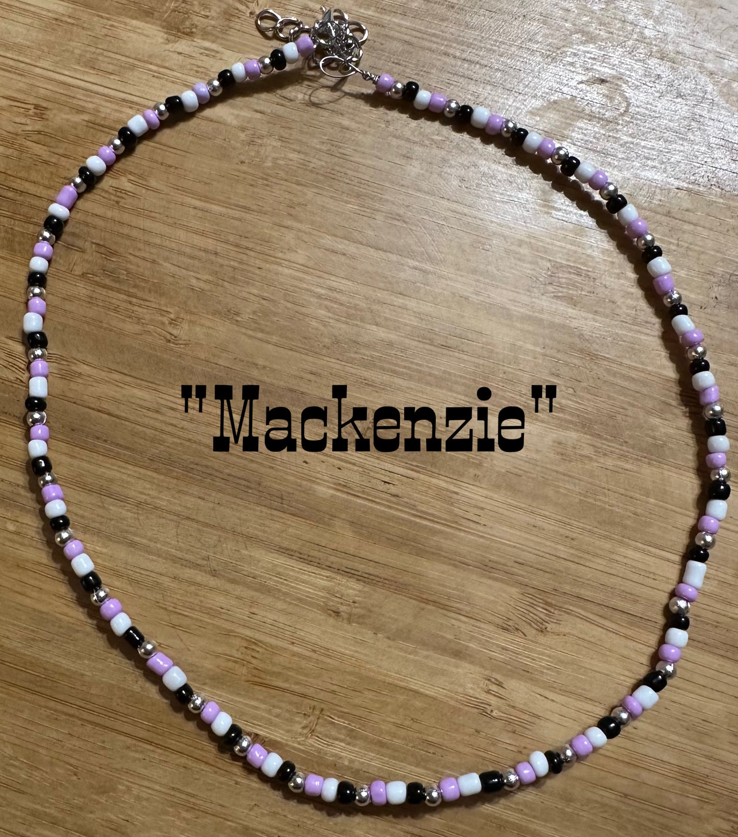 “Mackenzie” wire beaded necklace