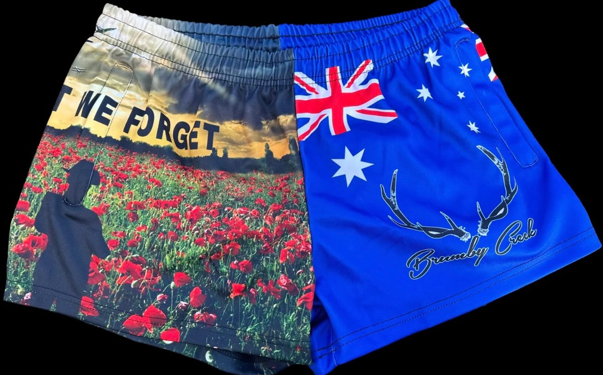 Brumby Creek Remembering Footy Shorts