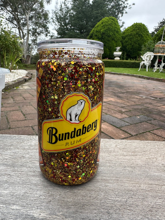 Bundy rum snow globe tumbler