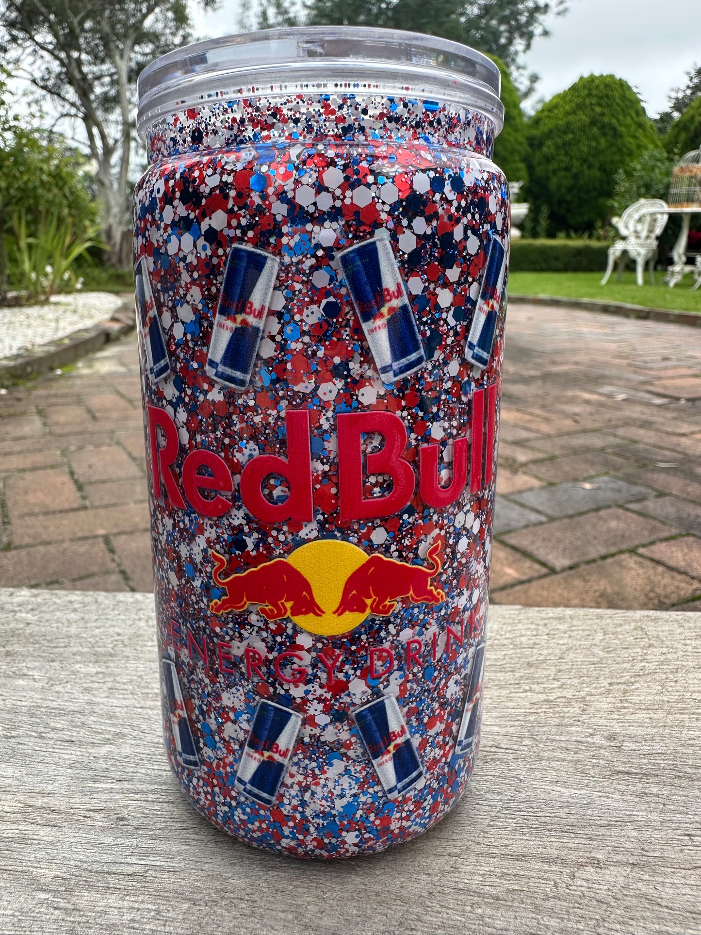 Redbull snow globe tumbler