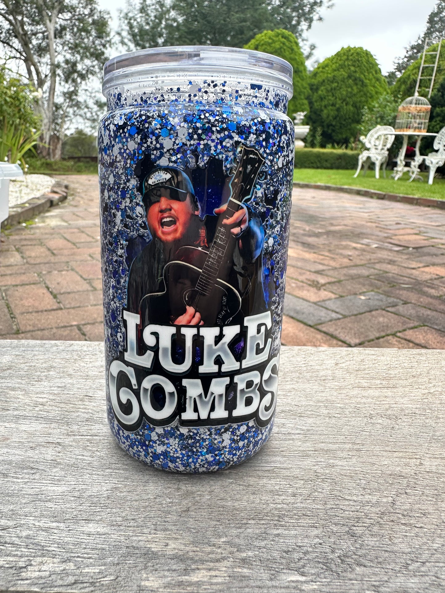 Luke combs snow globe tumbler