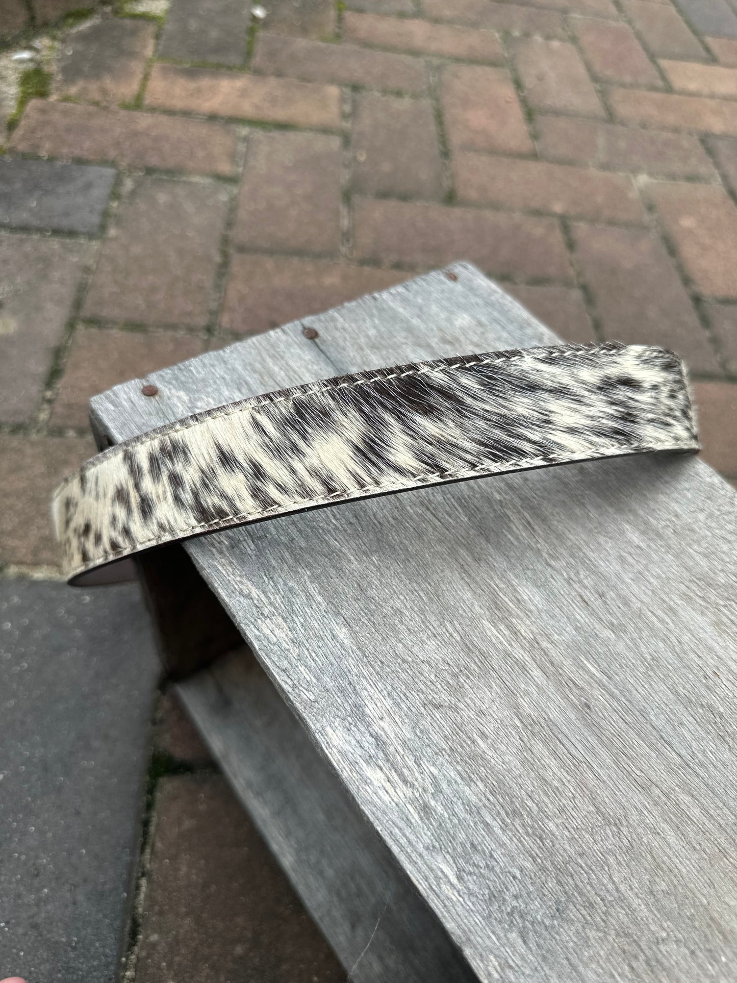 Australian Made Cowhide and leather Belt Size Large