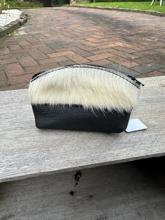 Australian Made Cowhide and leather coin purse