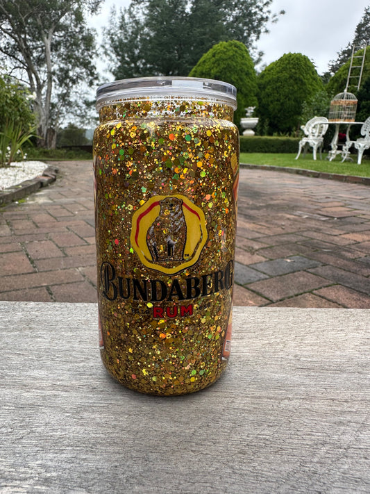 Bundy rum Snowglobe tumbler