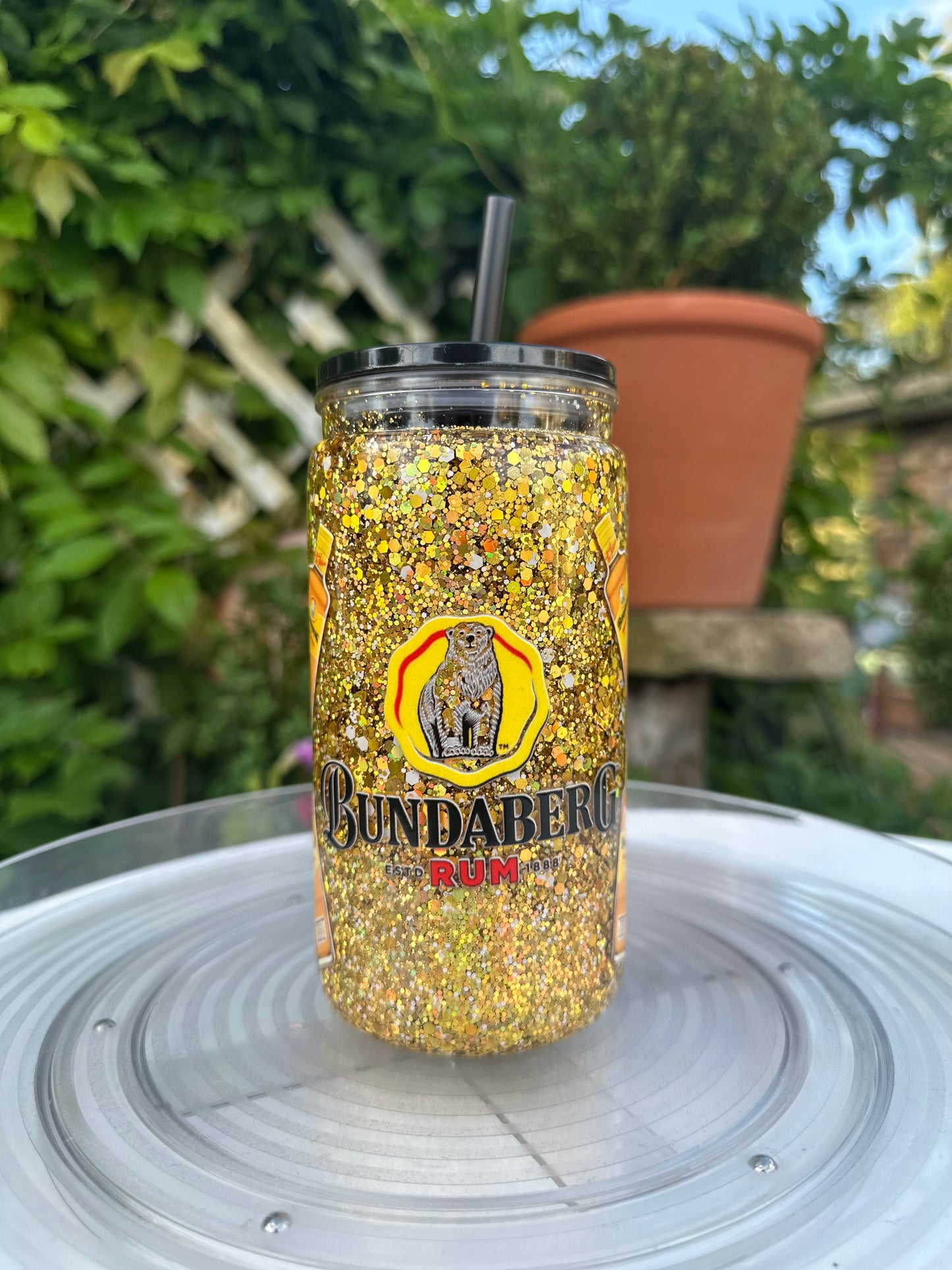 bundy rum snow globe tumbler