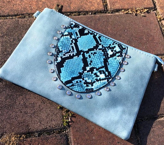 Blue over the shoulder bag