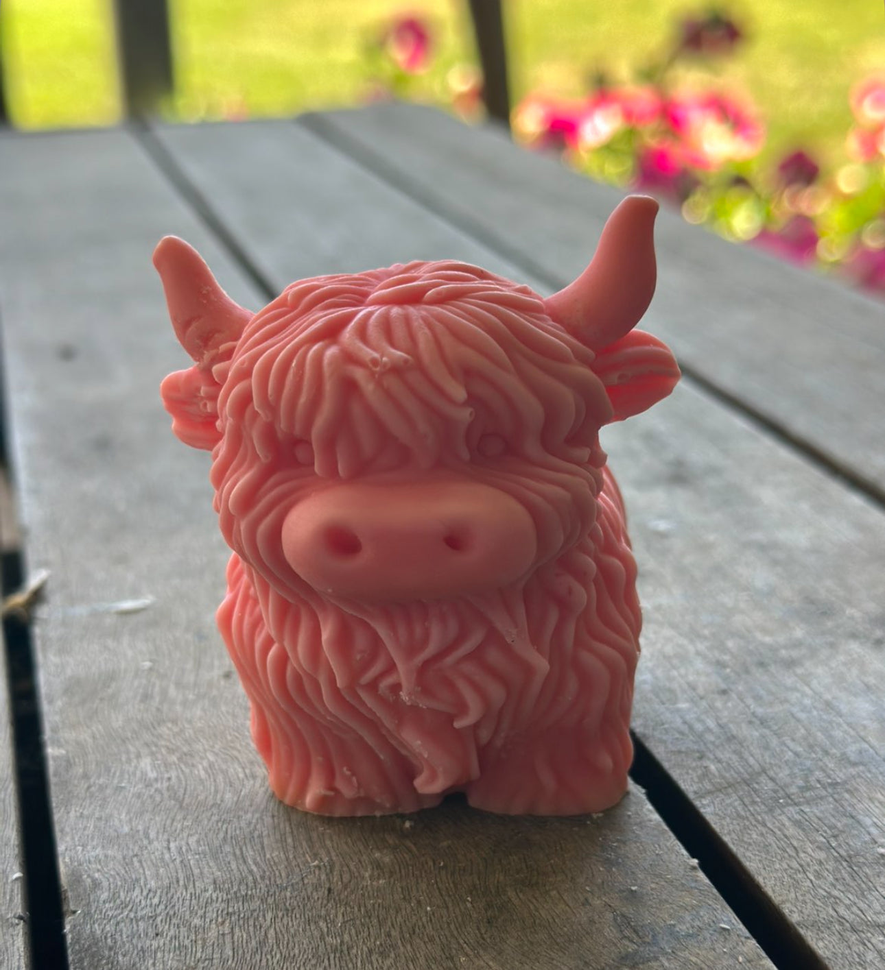 highland cow candle