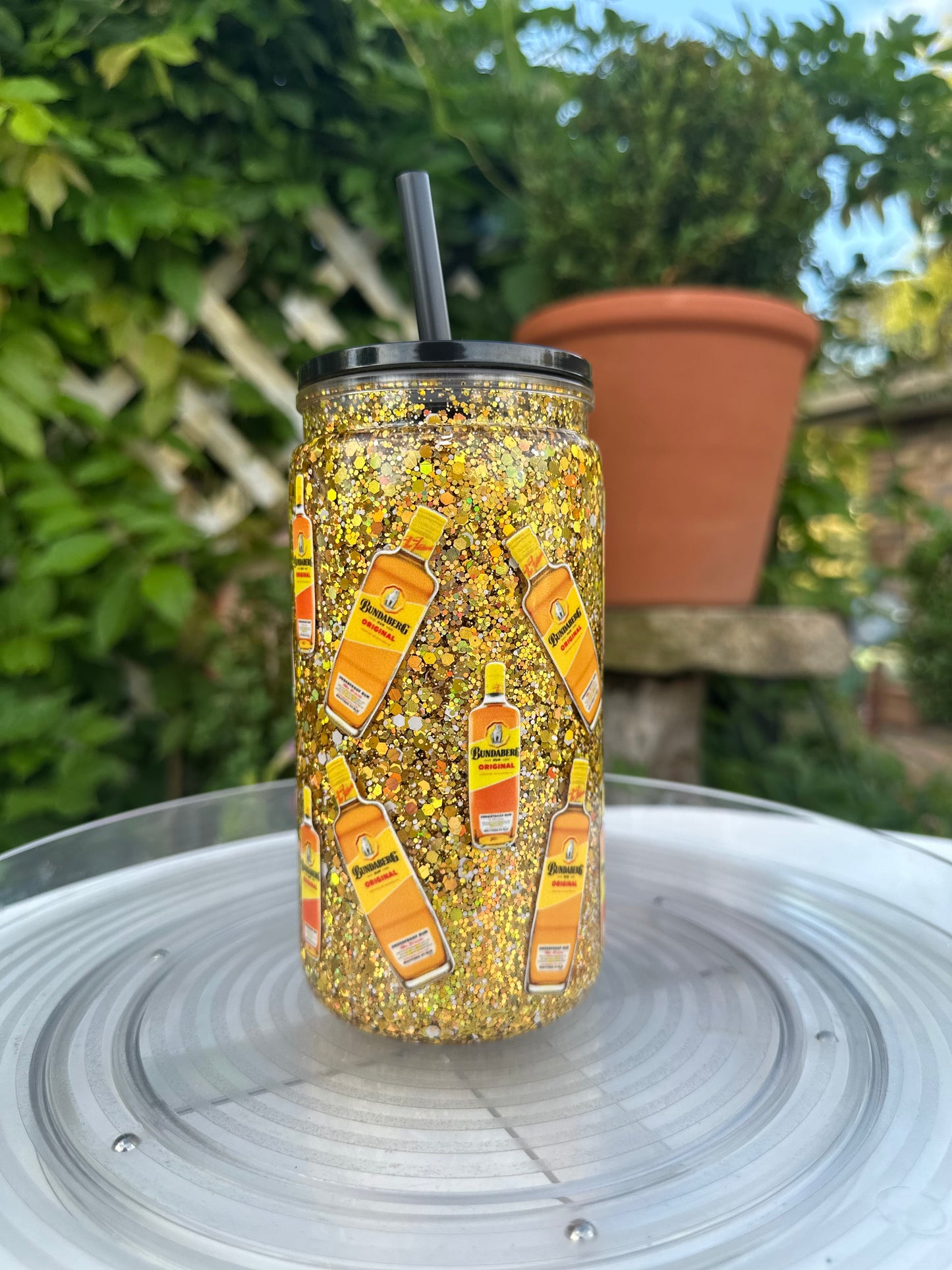 bundy rum snow globe tumbler