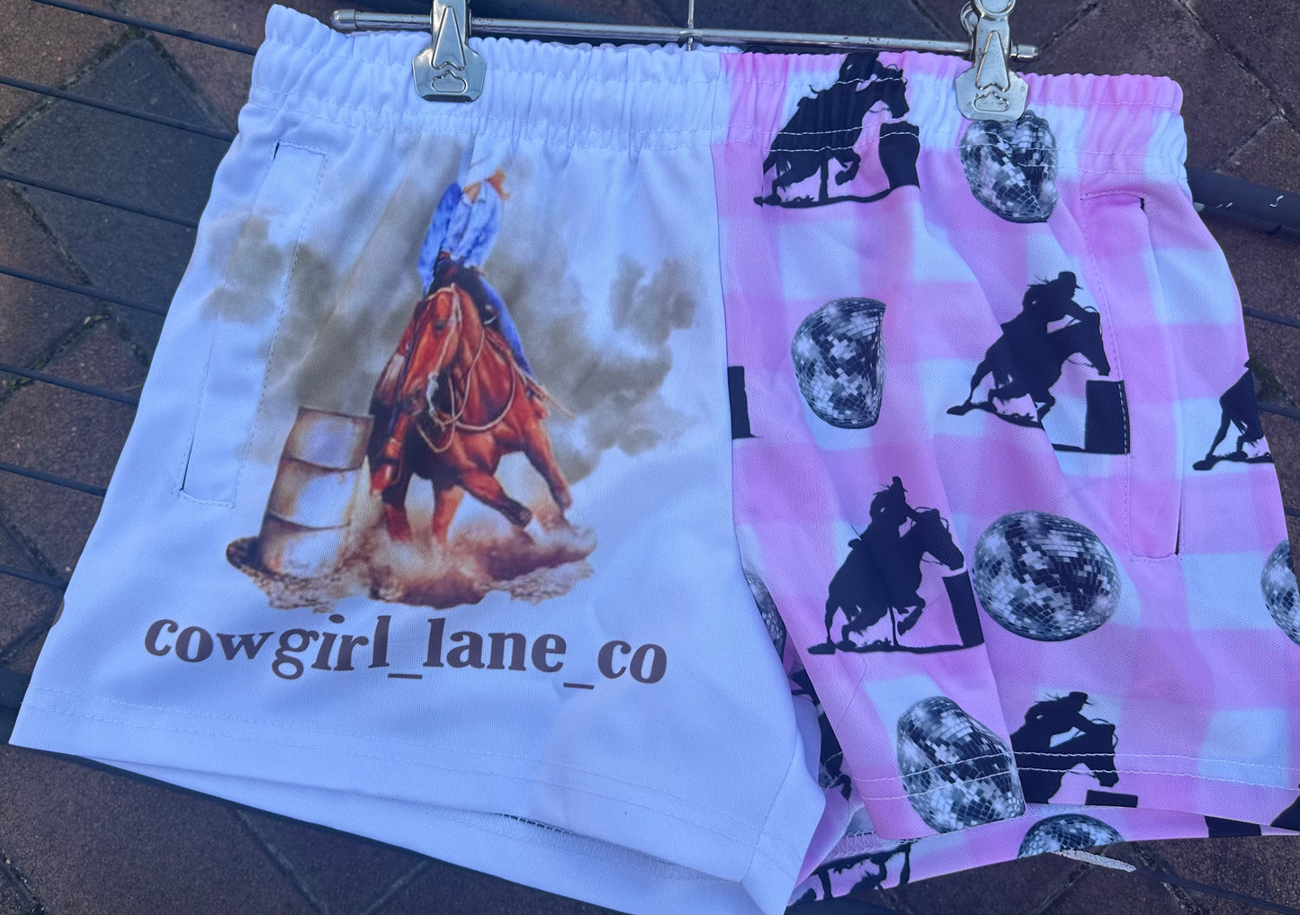 Barrel Racer Footy Shorts.