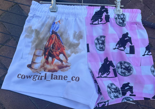 Barrel Racer Footy Shorts.