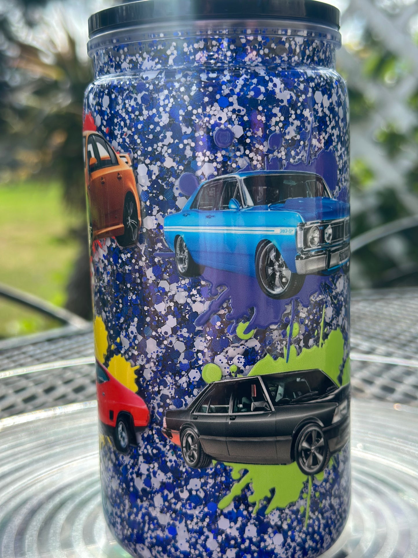 Ford snow globe tumbler