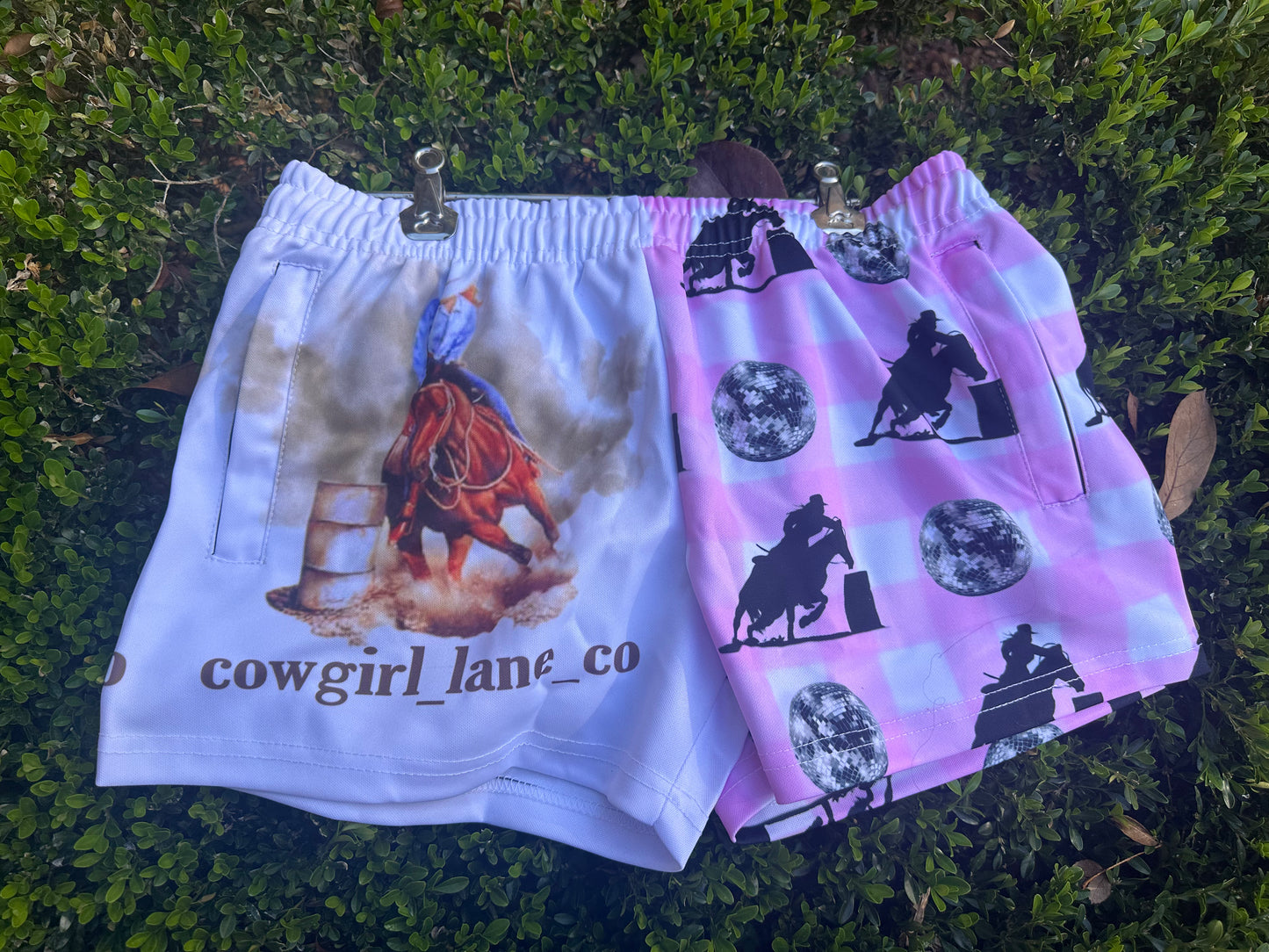 Barrel Racer Footy Shorts.