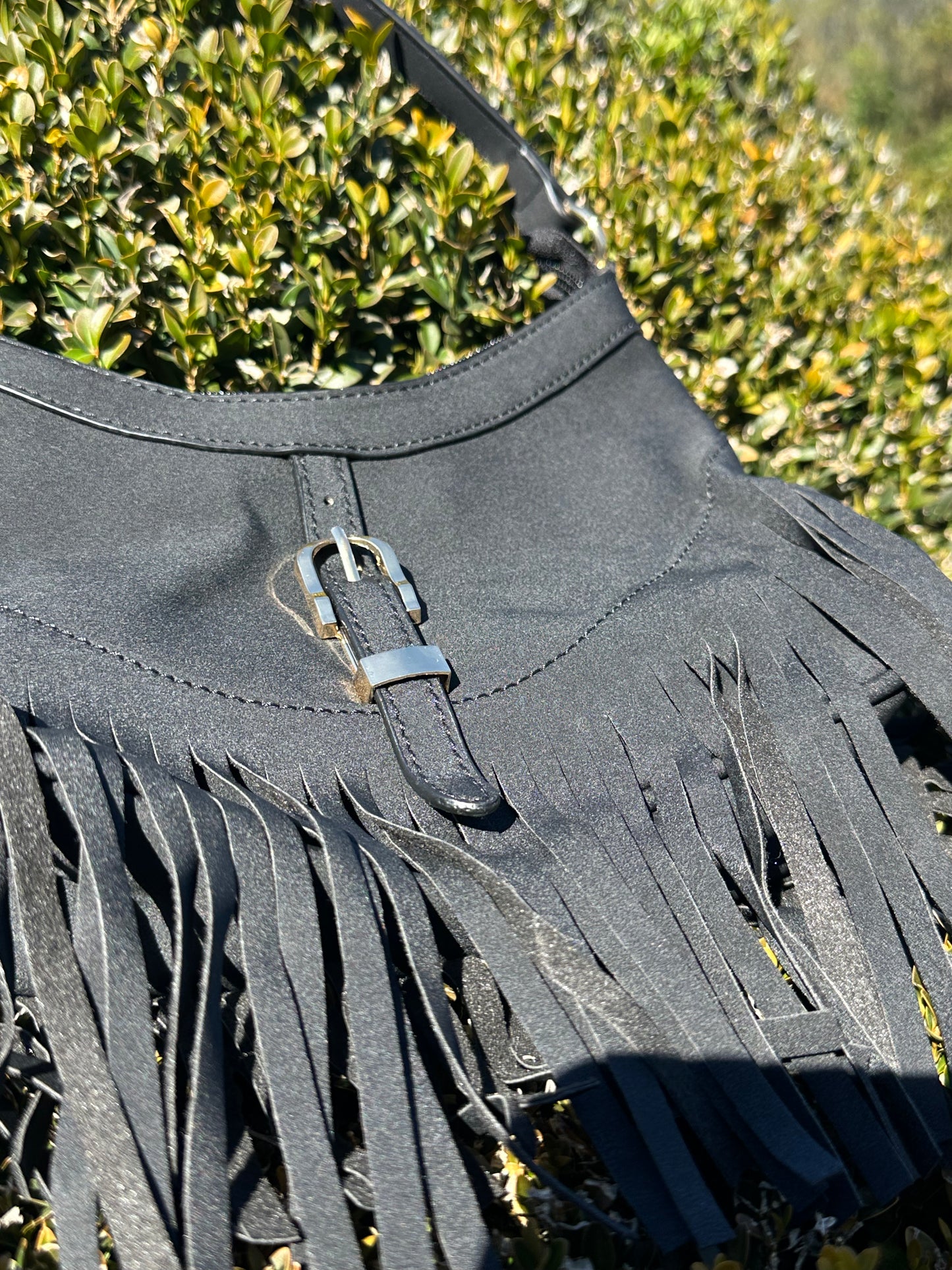 Suede Fringe Crossbody Bag / Shoulder Bag