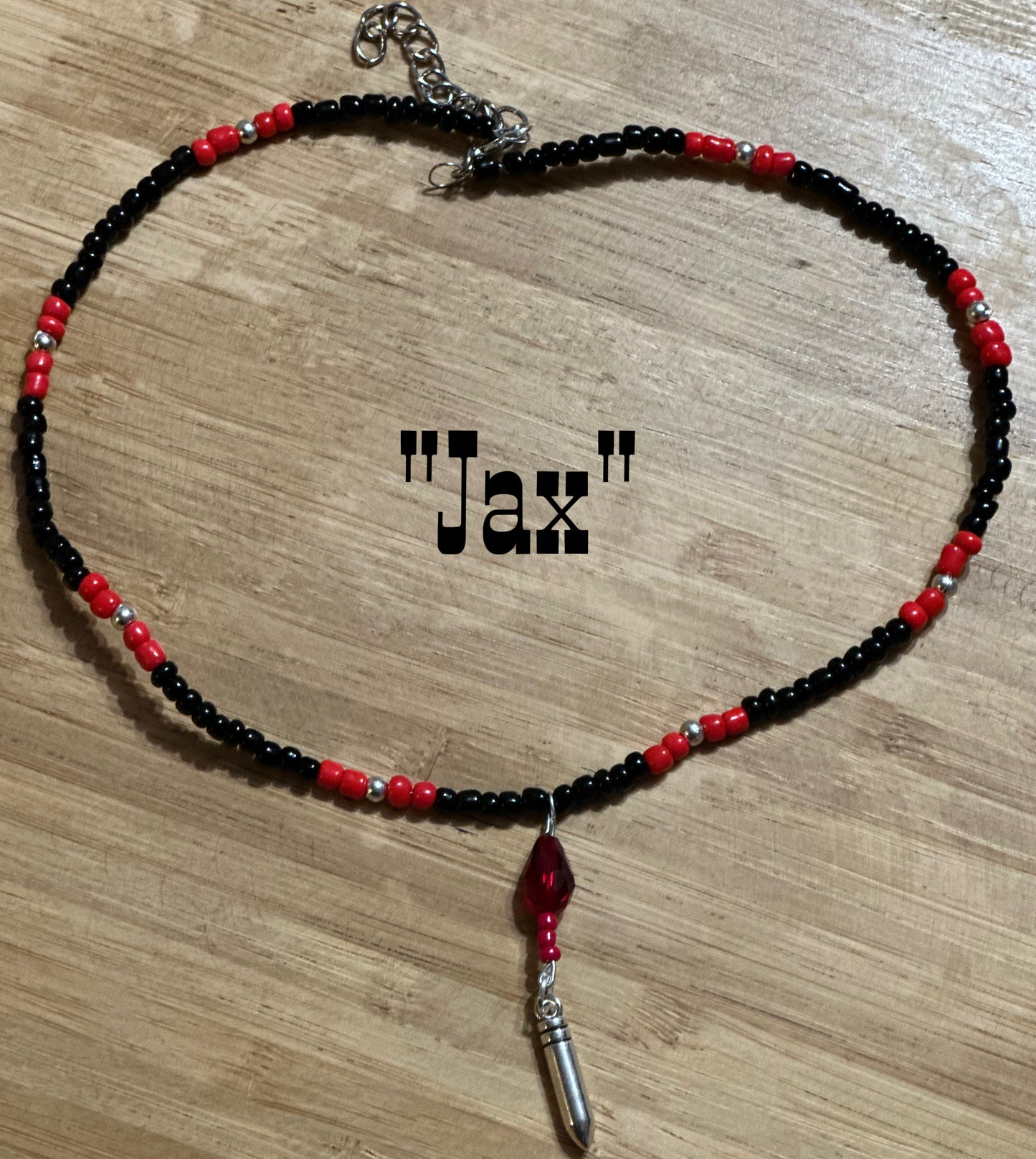 “Jax” wire beaded necklace