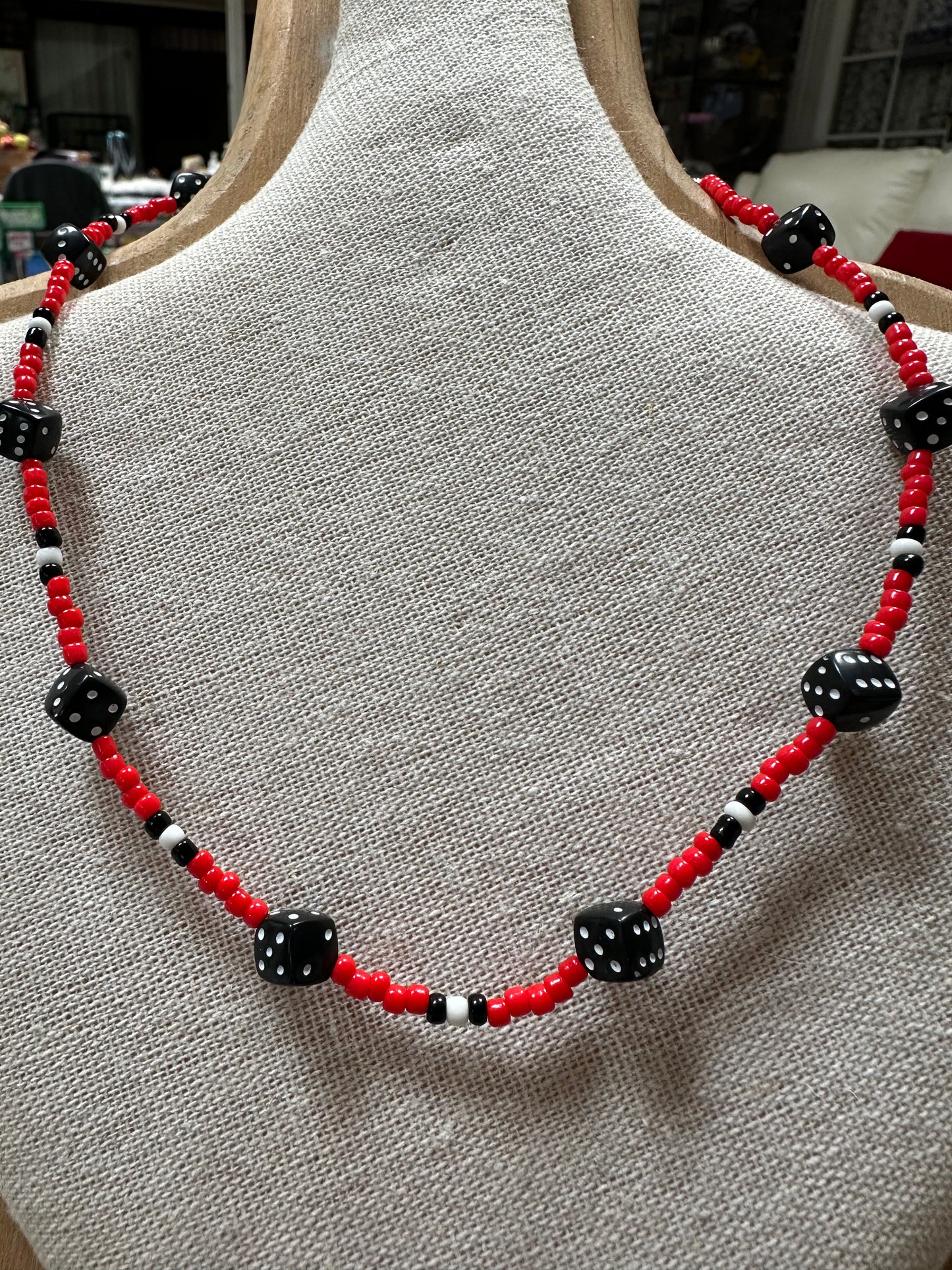 wire beaded necklace