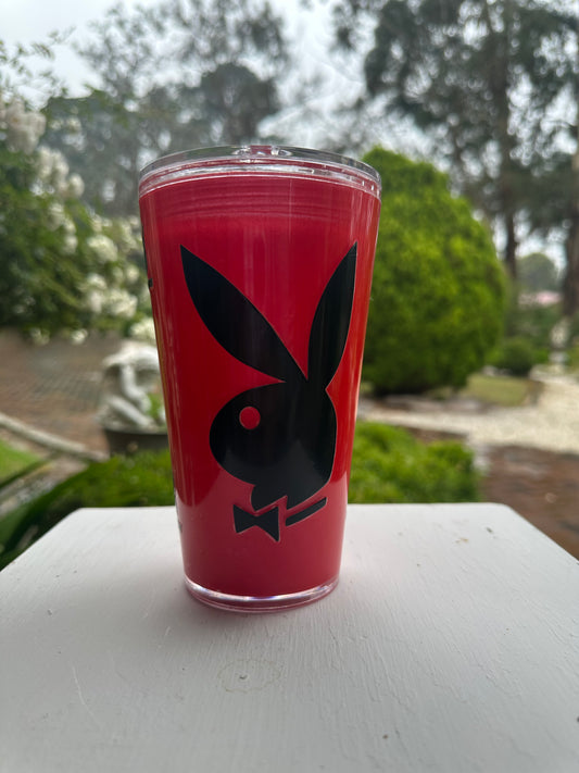 playboy tumbler  straw included