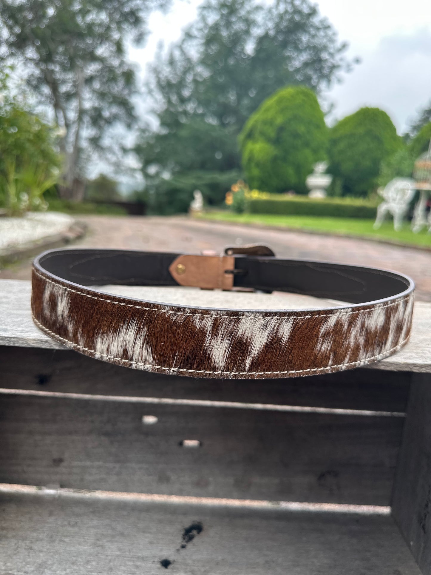 Australian Made Cowhide and leather Belt Size Medium