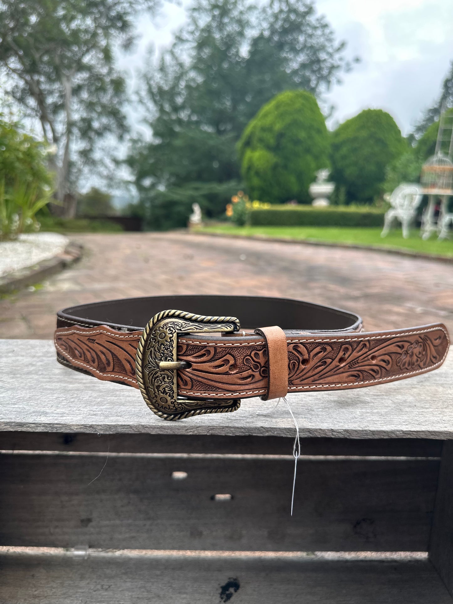 Australian Made Cowhide and leather Belt Size Small