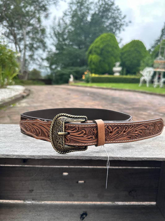 Australian Made Cowhide and leather Belt Size Small